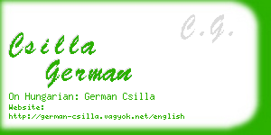 csilla german business card